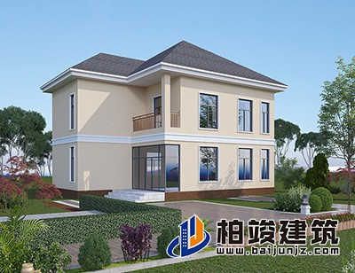 這是一種非常適合農村自建的別墅設計，造價便宜，經濟實惠。