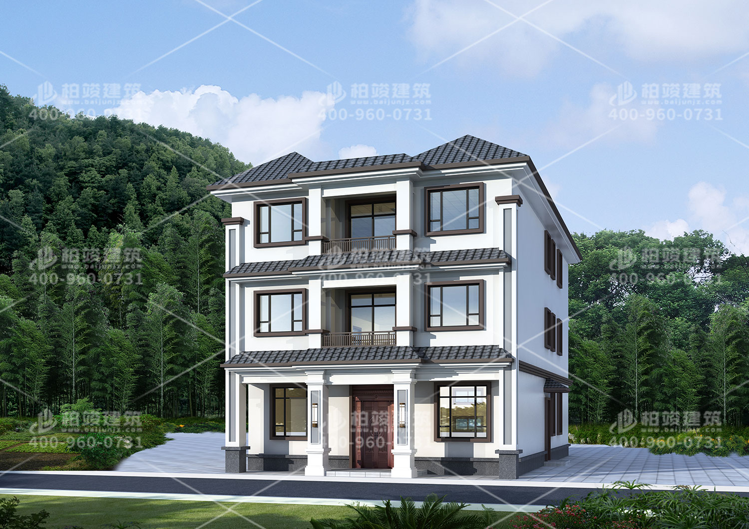 農村自建小別墅設計，帶小賣部建築完成就賺到了。