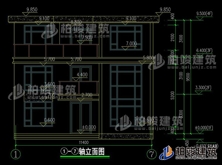 正立麵圖